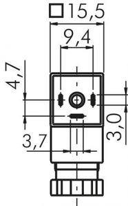 Normstecker für Magnetspulen Magnetventile